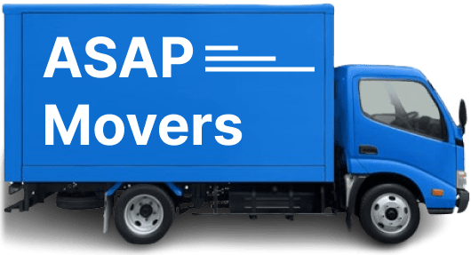 ASAP Movers Blue Truck with Transparent Background | ASAP Movers